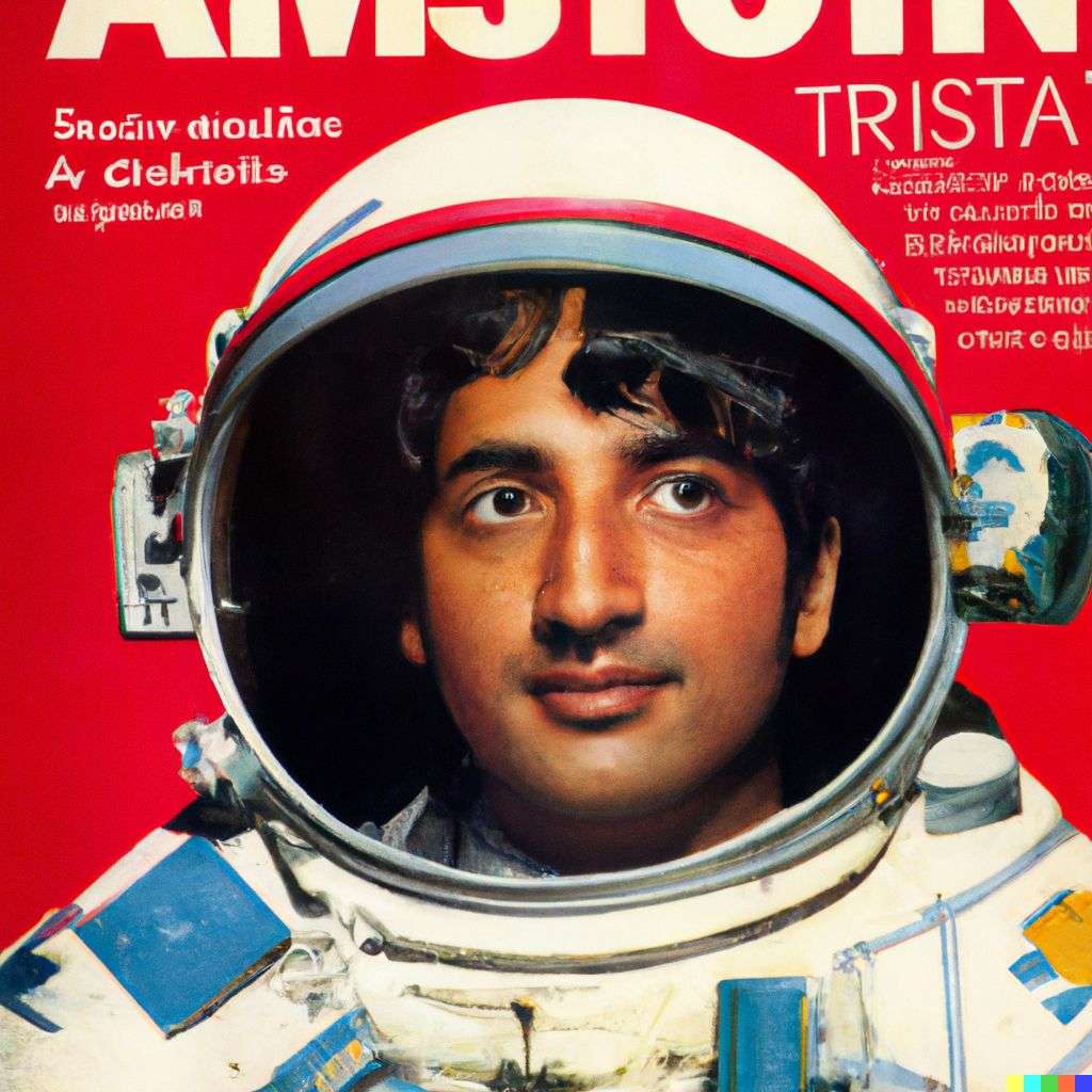 an astronaut, front cover of Time magazine, 1980